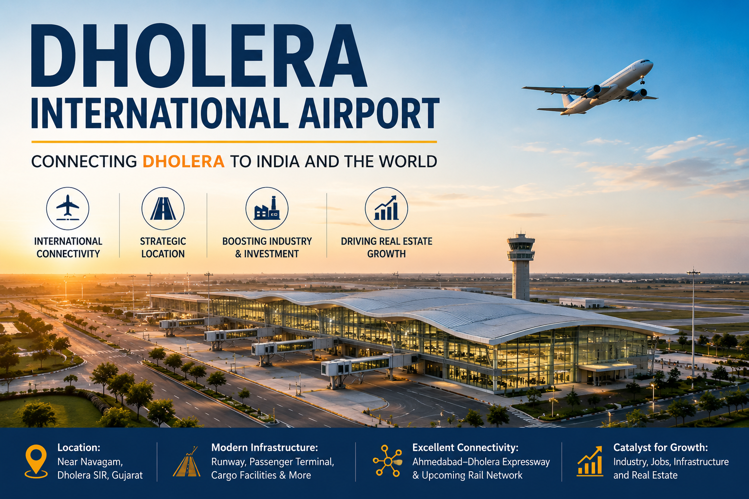 Dholera International Airport: Connectivity, Development & Real Estate Impact on Dholera Plot