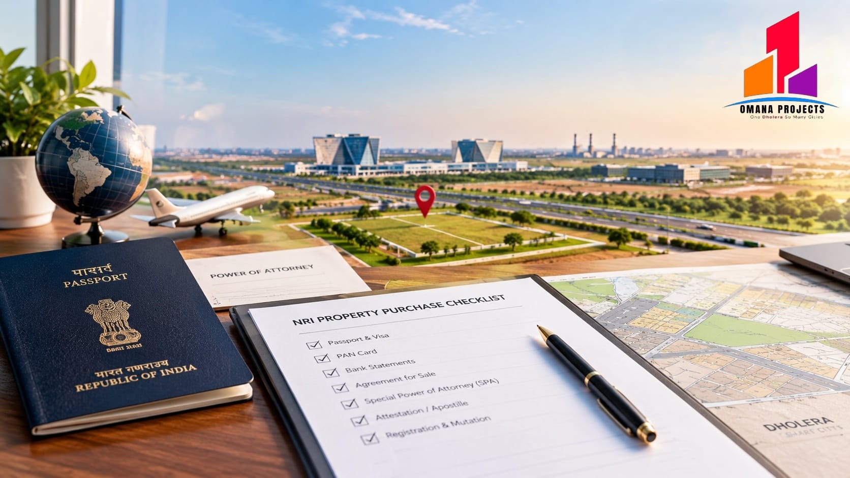 NRI Paperwork Checklist: Buying a Residential Plot in Dholera Without Flying In