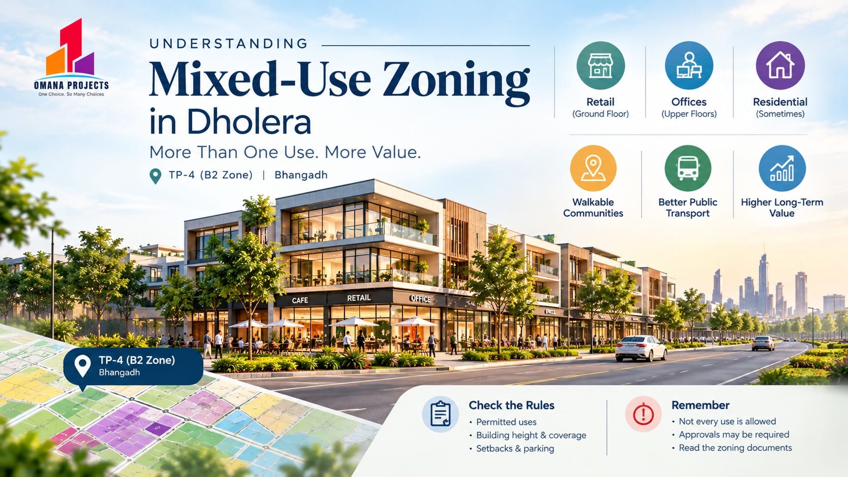 Mixed-Use Zoning in Dholera: What It Allows and What to Verify