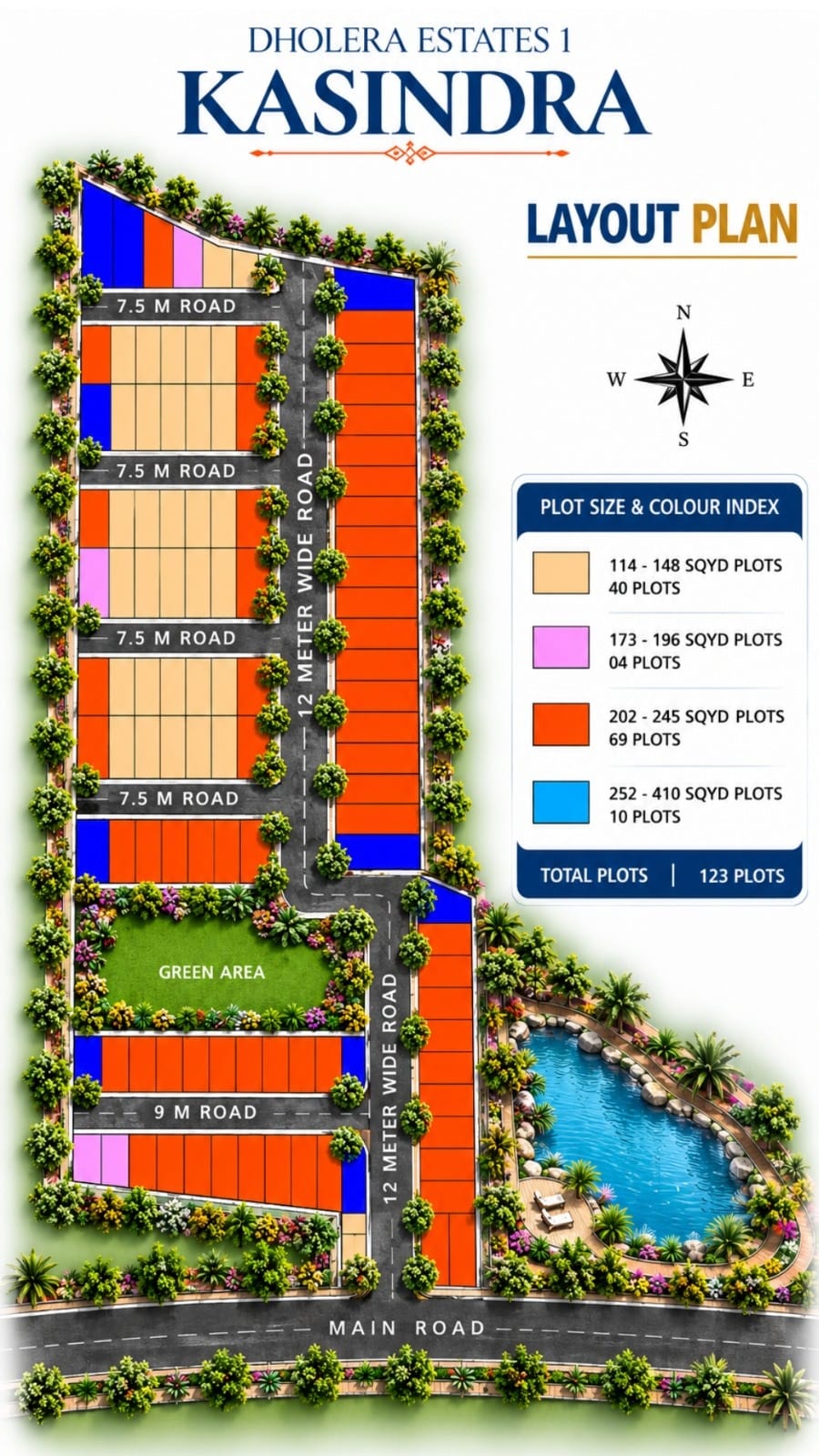 Dholera Estates 1 Layout Plan
