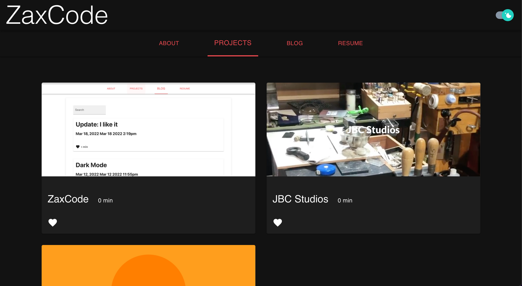 ZaxCode - Original Portfolio
