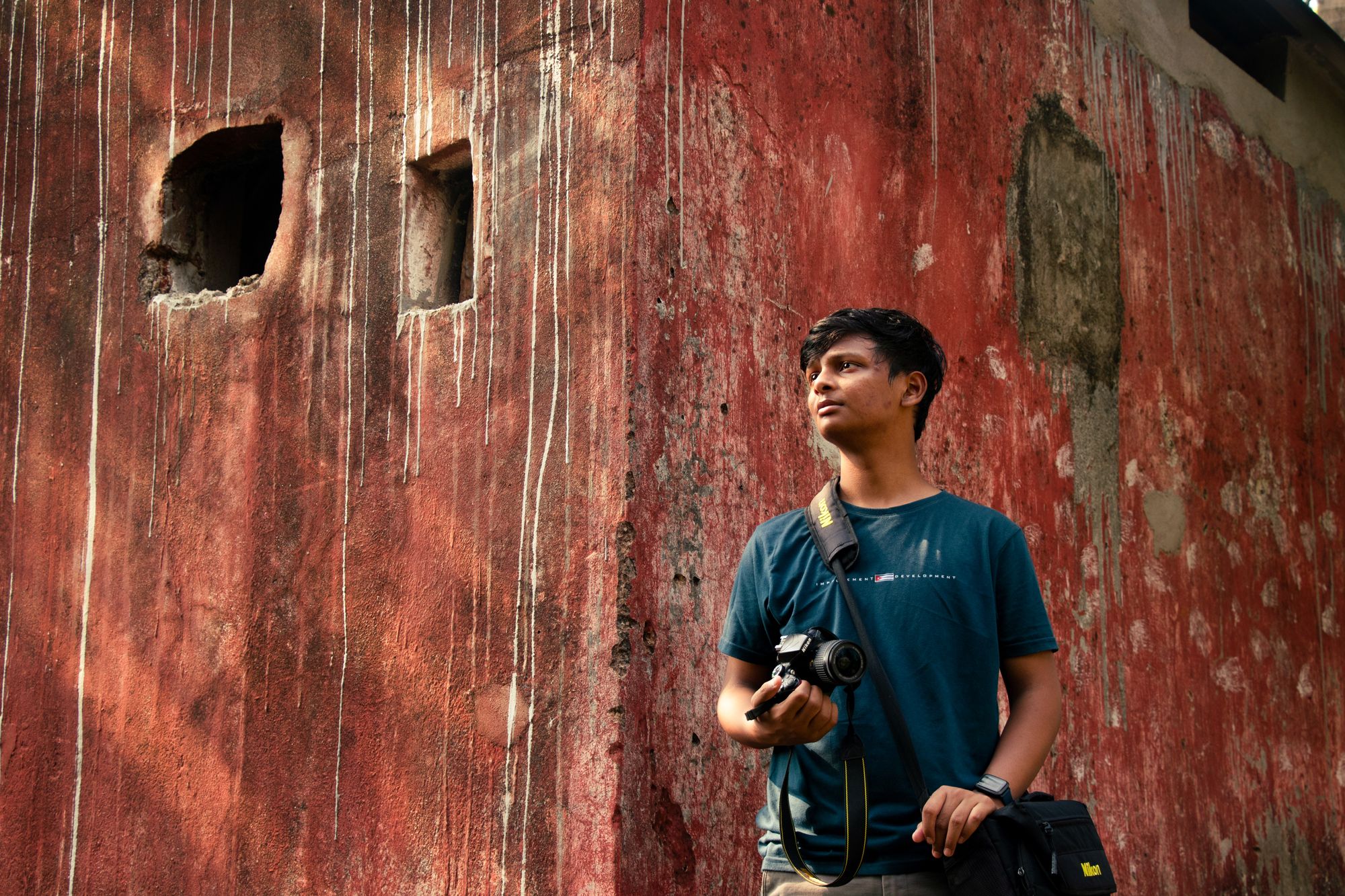 me photographing the Streets of Old town Bhubaneshwar