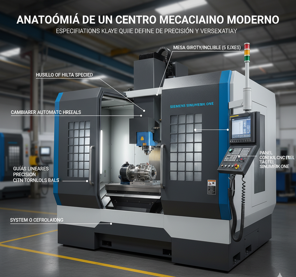 Anatomia unui Centru de Prelucrare Modern: Specificațiile Cheie care Definesc Precizia și Versatilitatea