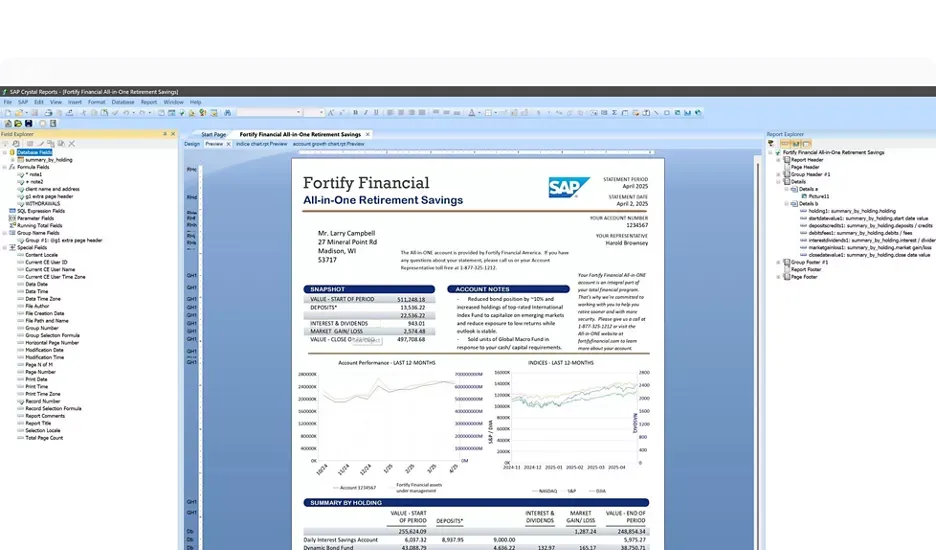CUT Light și Crystal Reports: Puterea Datelor în Atelier