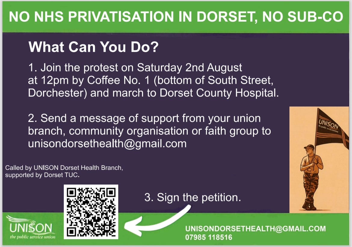 Anti Subco Protest Planned in Dorchester on 2nd of August