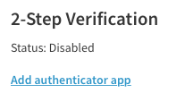 2-step verification for accounts