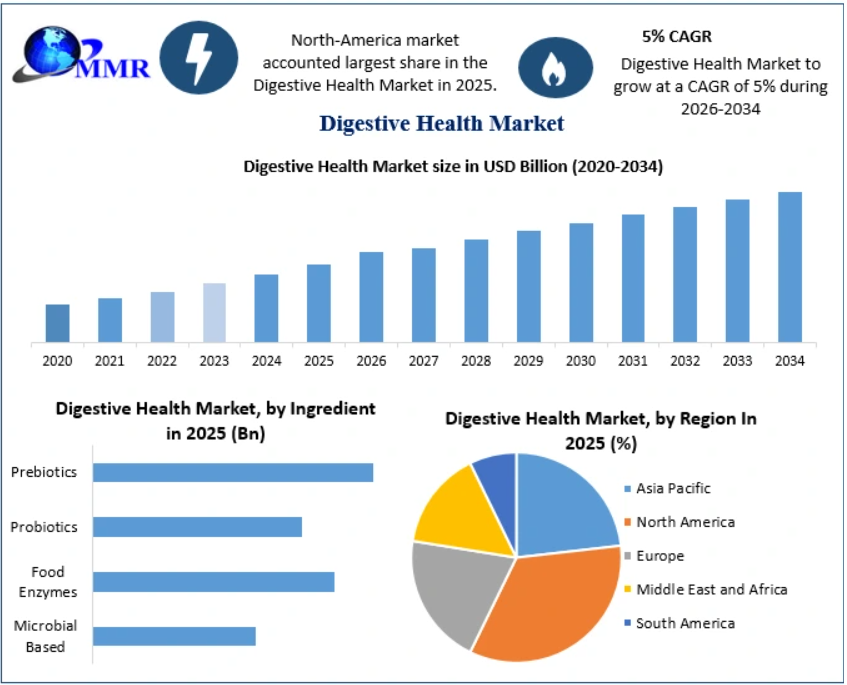 Digestive Health Market Growth Drivers, Challenges, and Future Prospects 2034