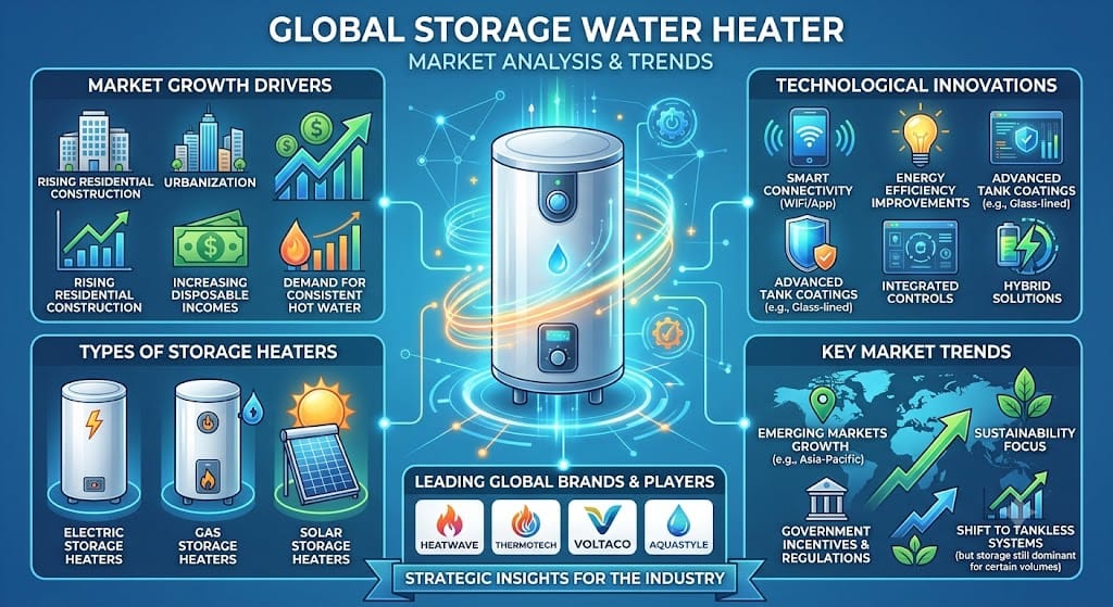 Storage Water Heater Market Advanced Insulation and Energy-Saving Technologies – Report by MMR