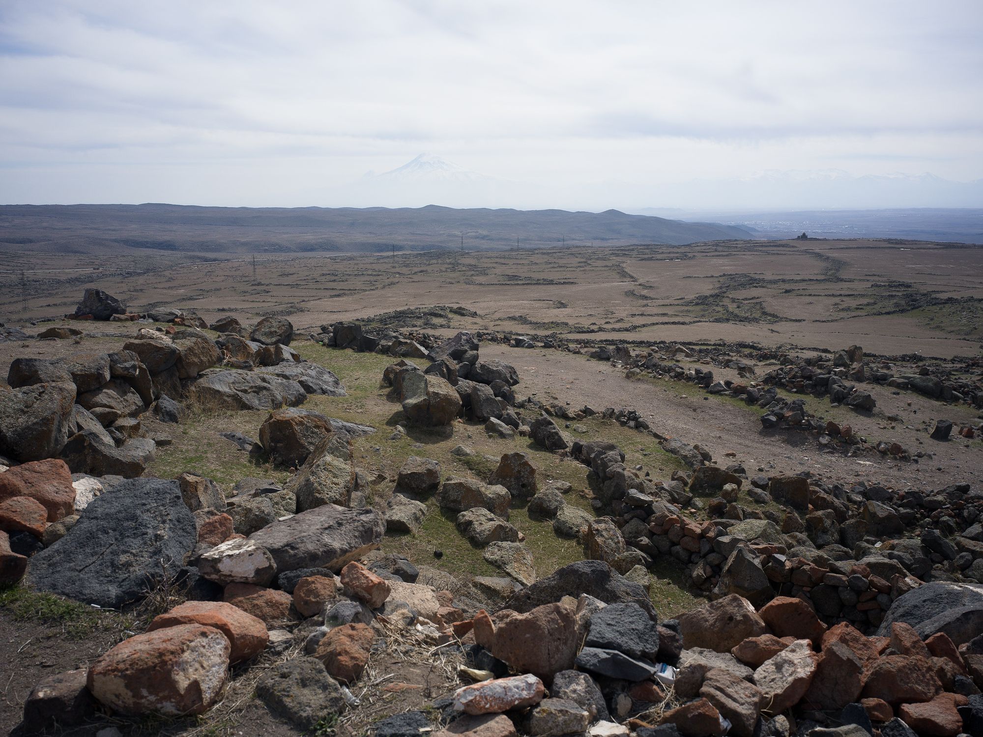 Ararat over the rocks