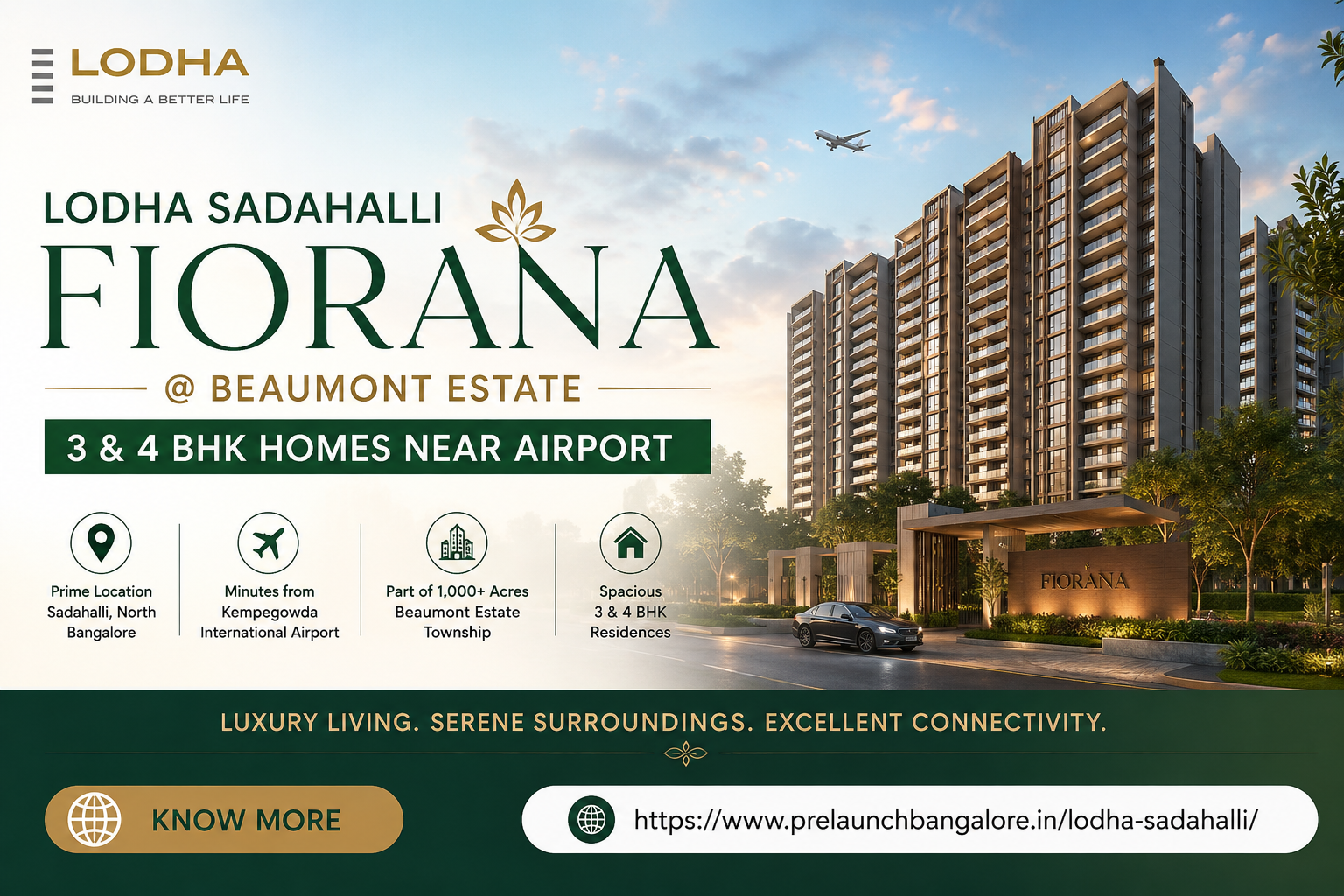 Lodha Sadahalli Fiorana @ Beaumont Estate