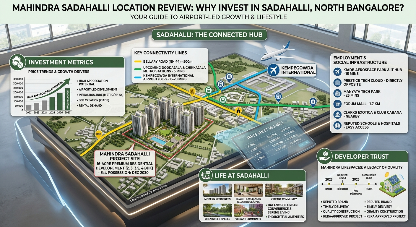 Mahindra Sadahalli Location Review: Why Invest in Sadahalli, North Bangalore?