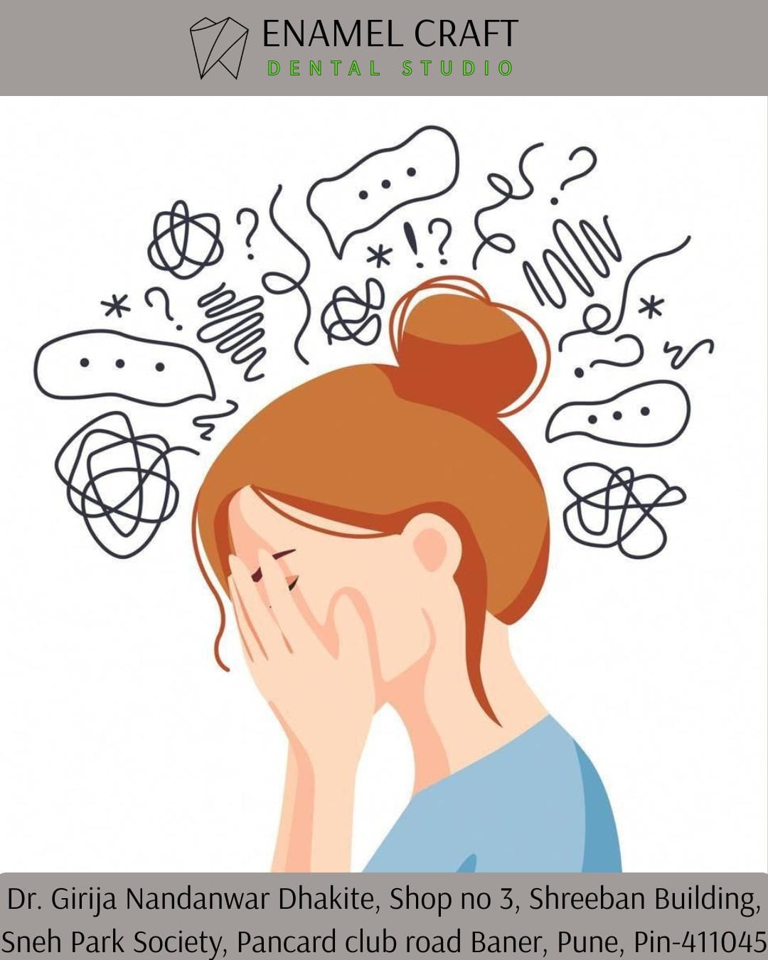 How Stress Affects Your Oral Health-Dentist in Pancard club road, Baner Pune.