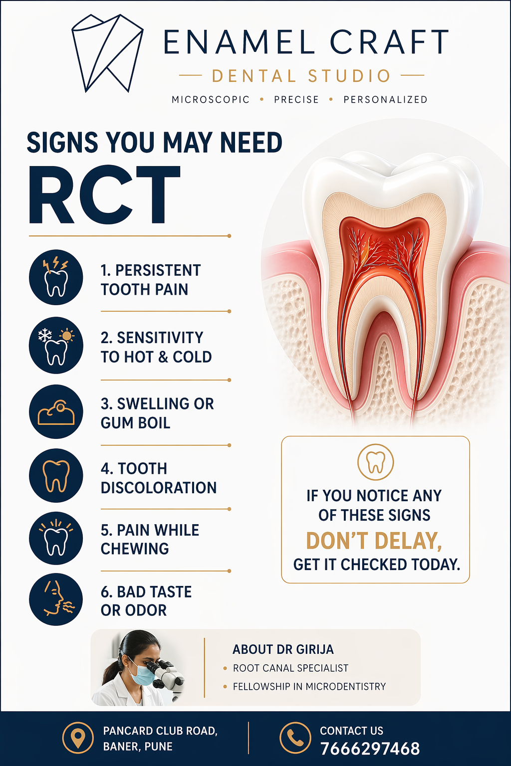 Signs You May Need a Root Canal Treatment (RCT)