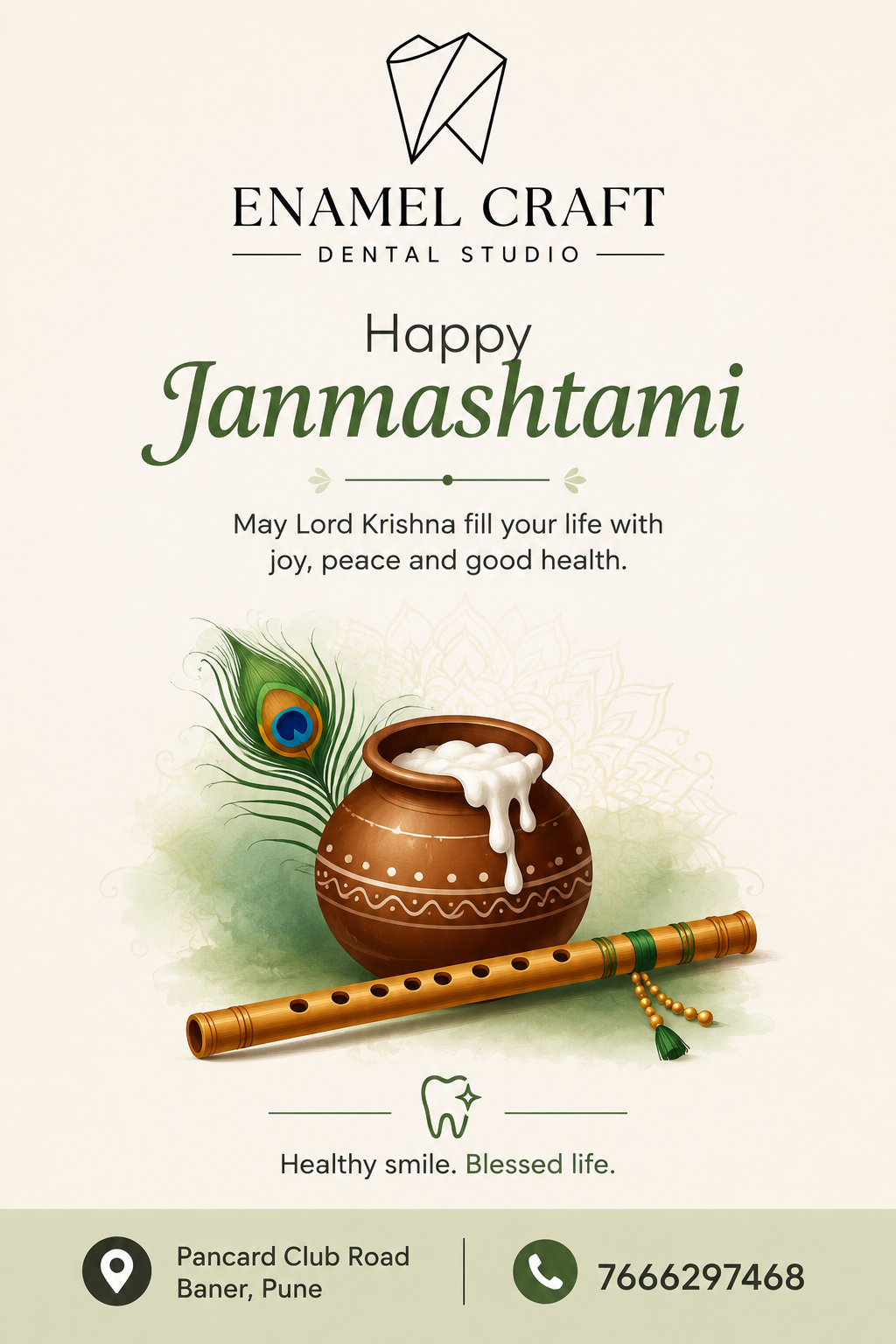 Happy Janmashtami from Enamel Craft Dental Studio