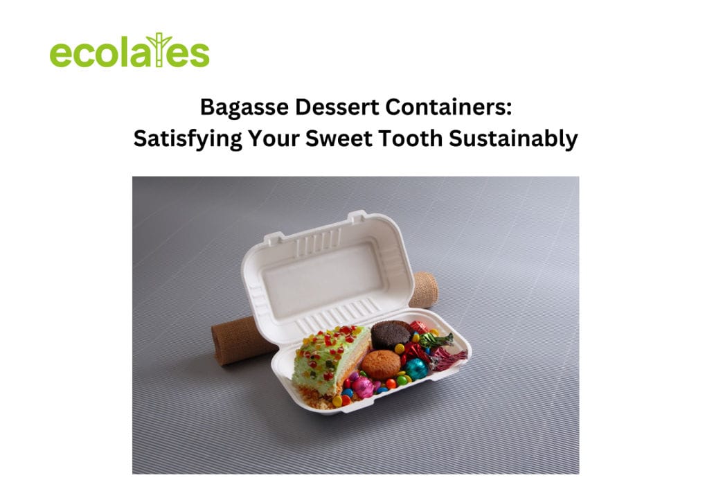 Bagasse Dessert Containers: Satisfying Your Sweet Tooth Sustainably