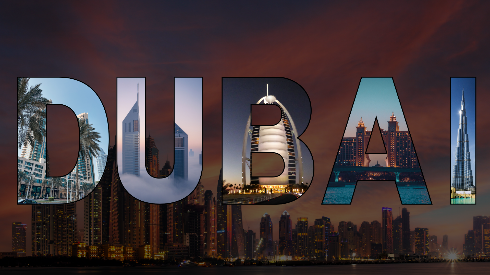 Dubai skyline featuring modern skyscrapers, luxury waterfronts, and the biggest infrastructure real estate and lifestyle."