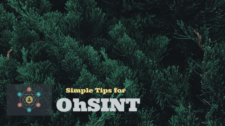 Simple tips for _OhSINT