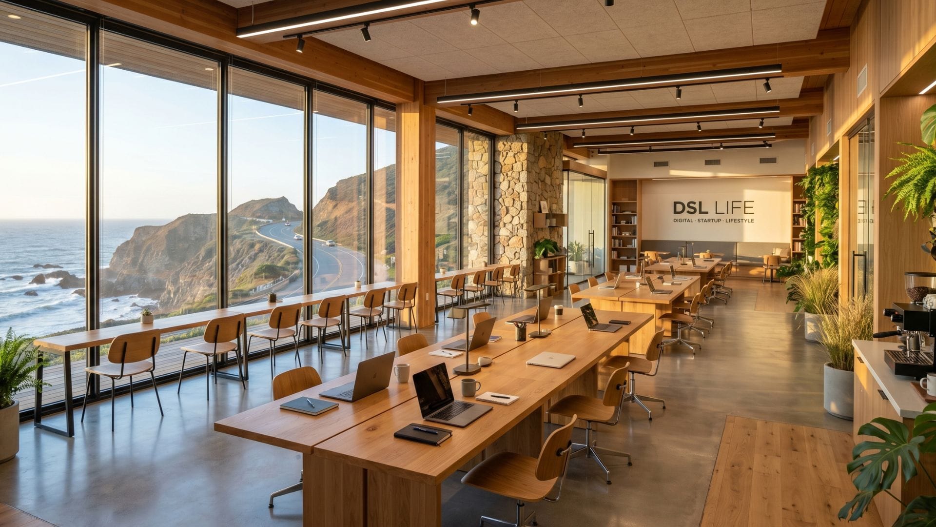 Coworking — DSL Harbor coastal work room