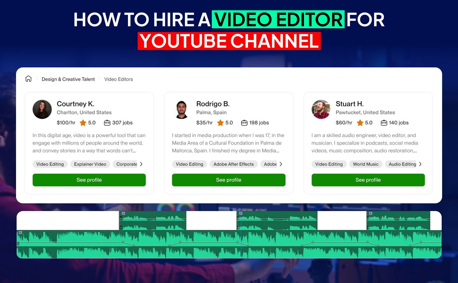 How to hire a video editor for Youtube channel - Hiring & Outsourcing for Youtube Automation