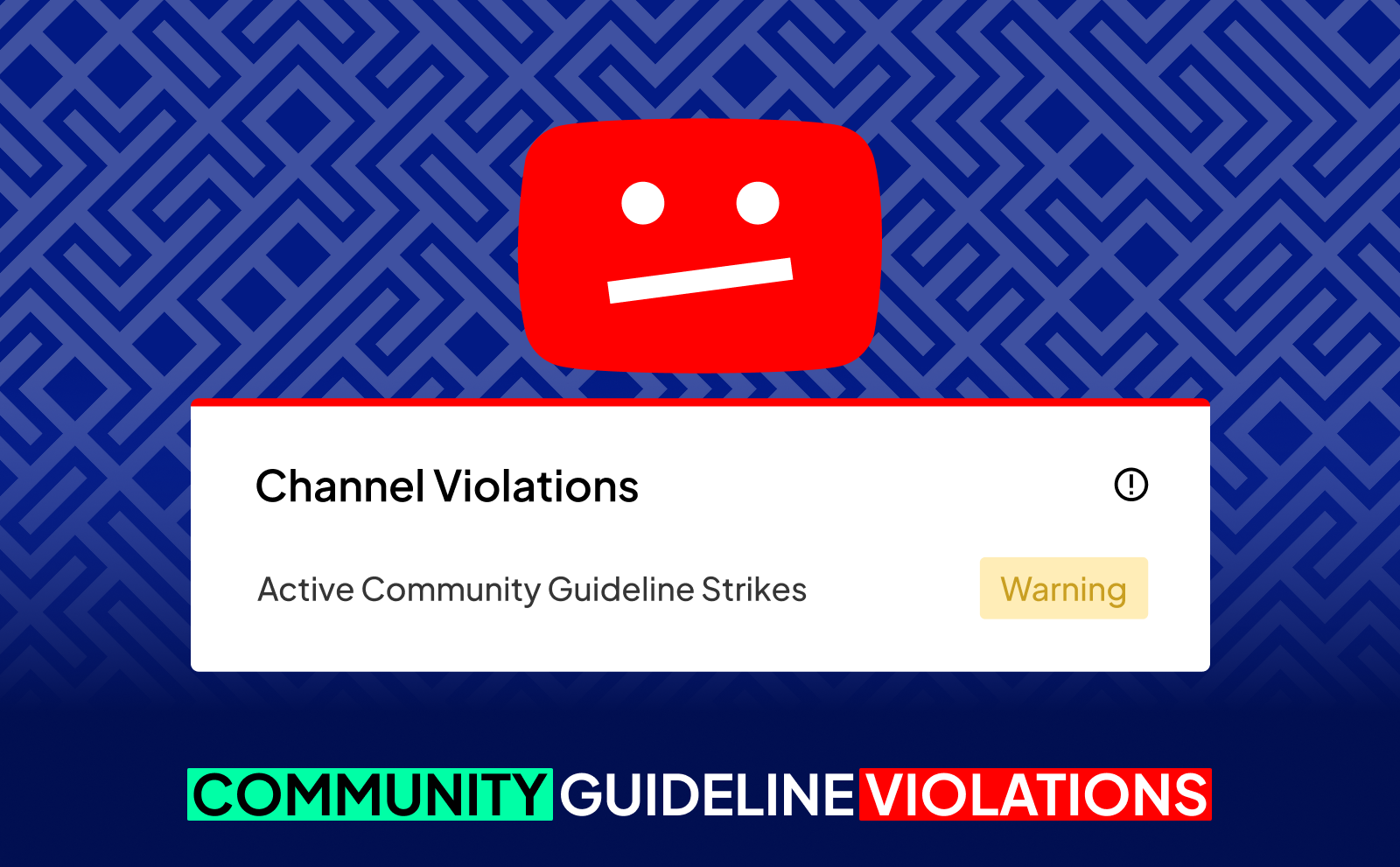 YouTube Partner Program Requirements - Community guideline violations