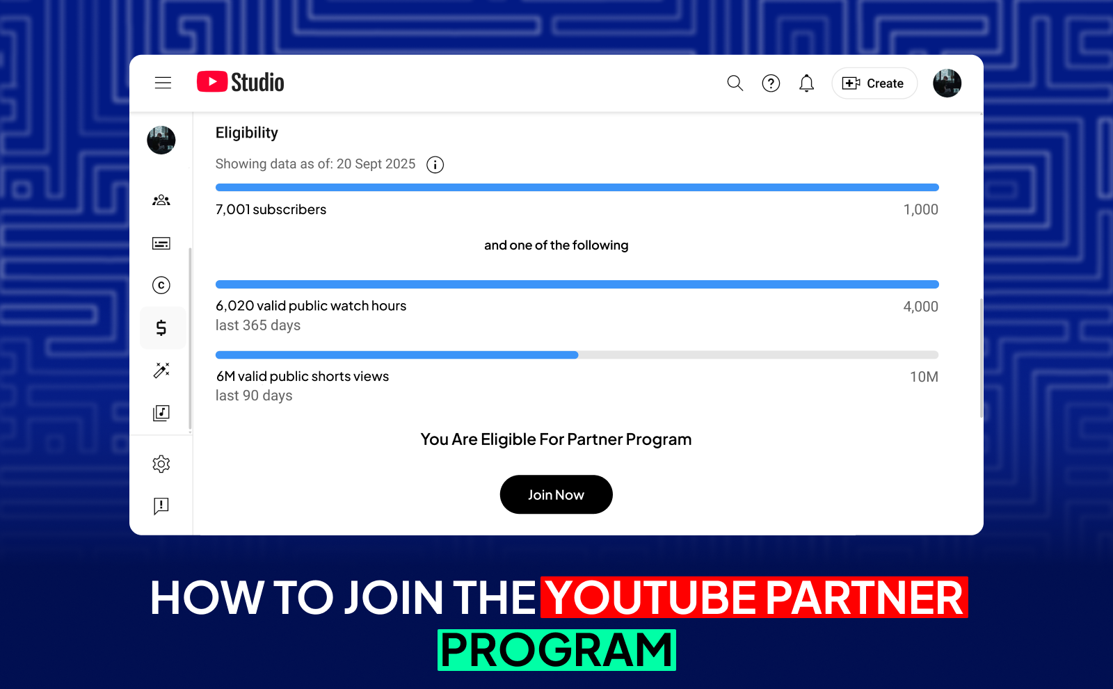 YouTube Partner Program Requirements - How to join the Youtube partner program