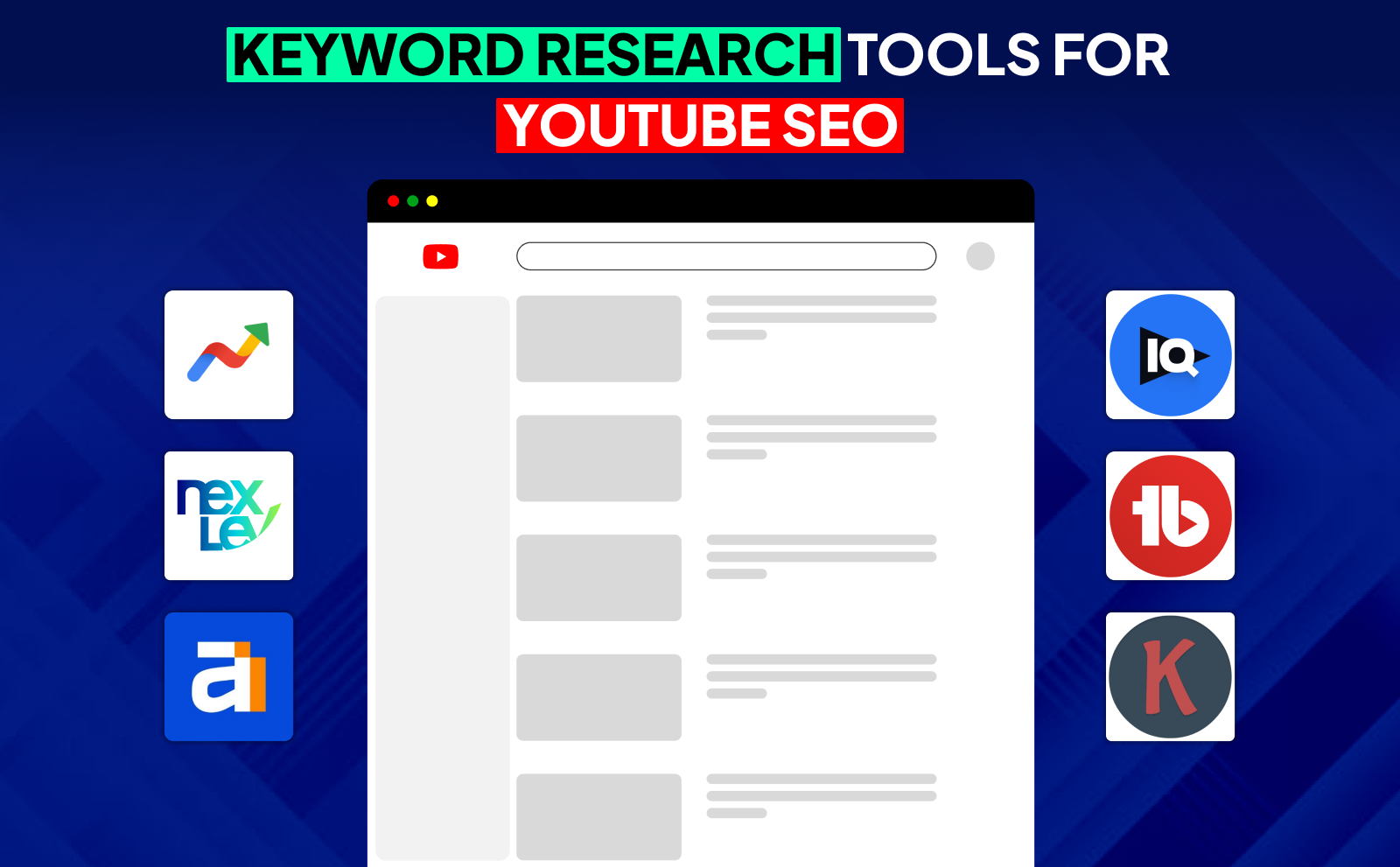 Keyword research tools for Youtube SEO - Best YouTube SEO Tools 2025