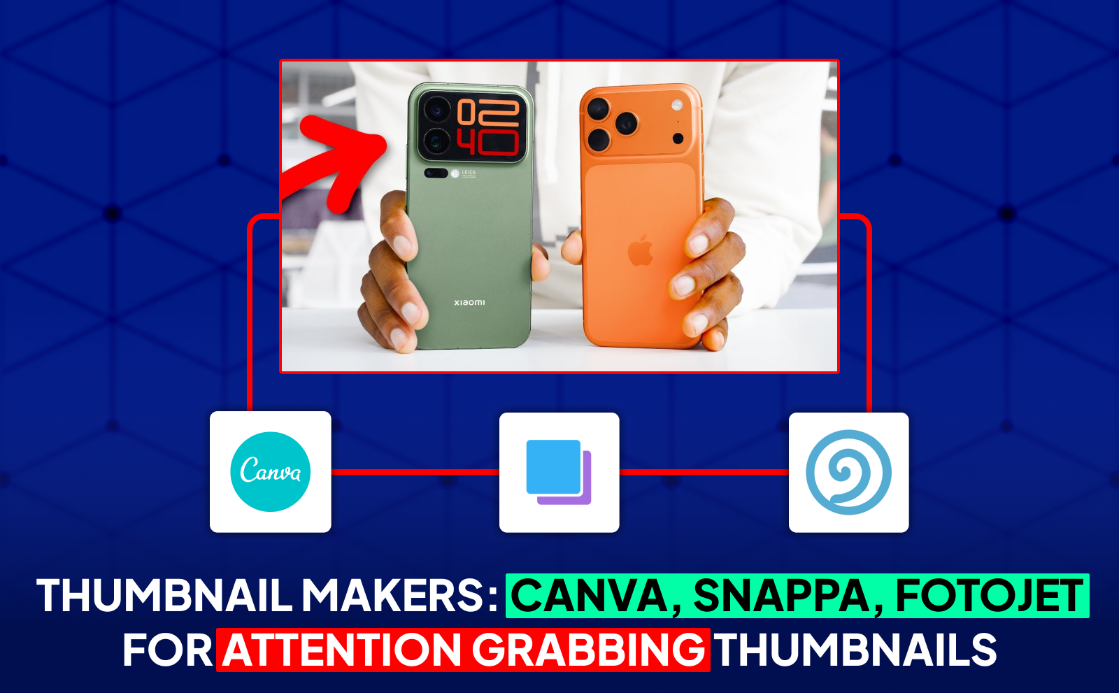 Thumbnail makers_ Canva, Snappa, Fotojet for attention grabbing thumbnails - Best YouTube SEO Tools 2025