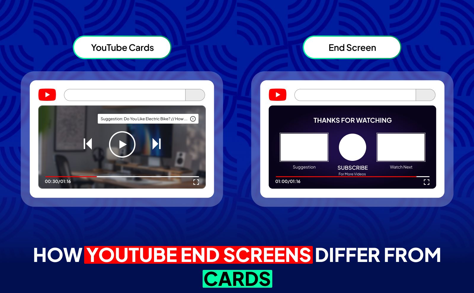 How YouTube End Screens Differ From Cards?