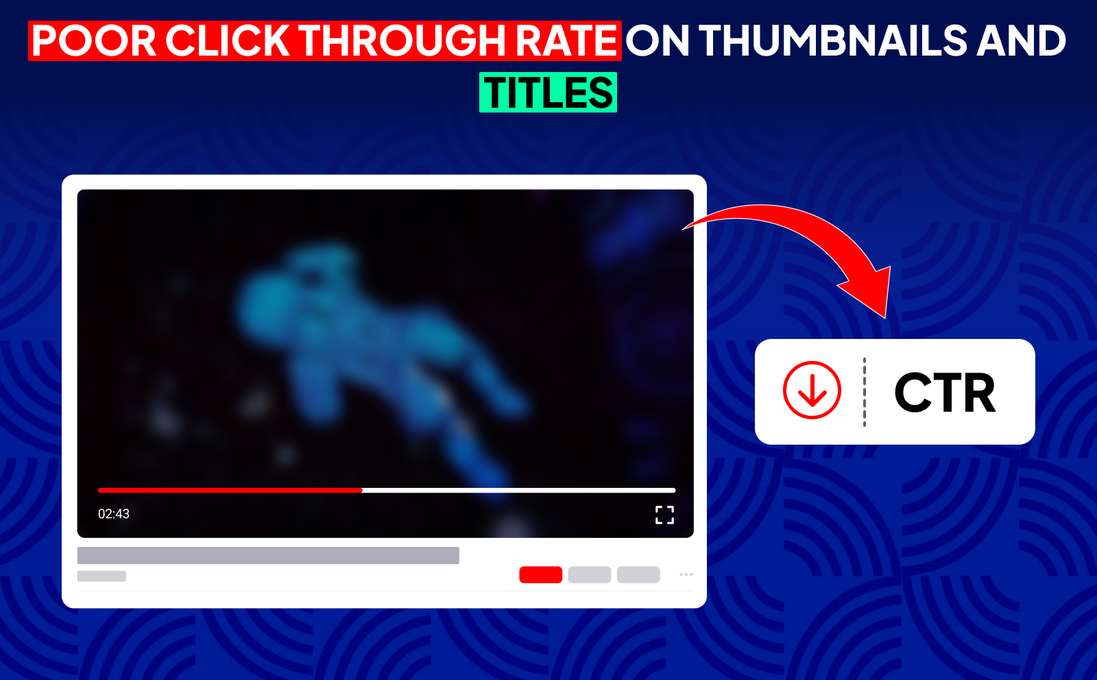 YouTube Recommend Videos - Poor Click Through Rate On Thumbnails And Titles