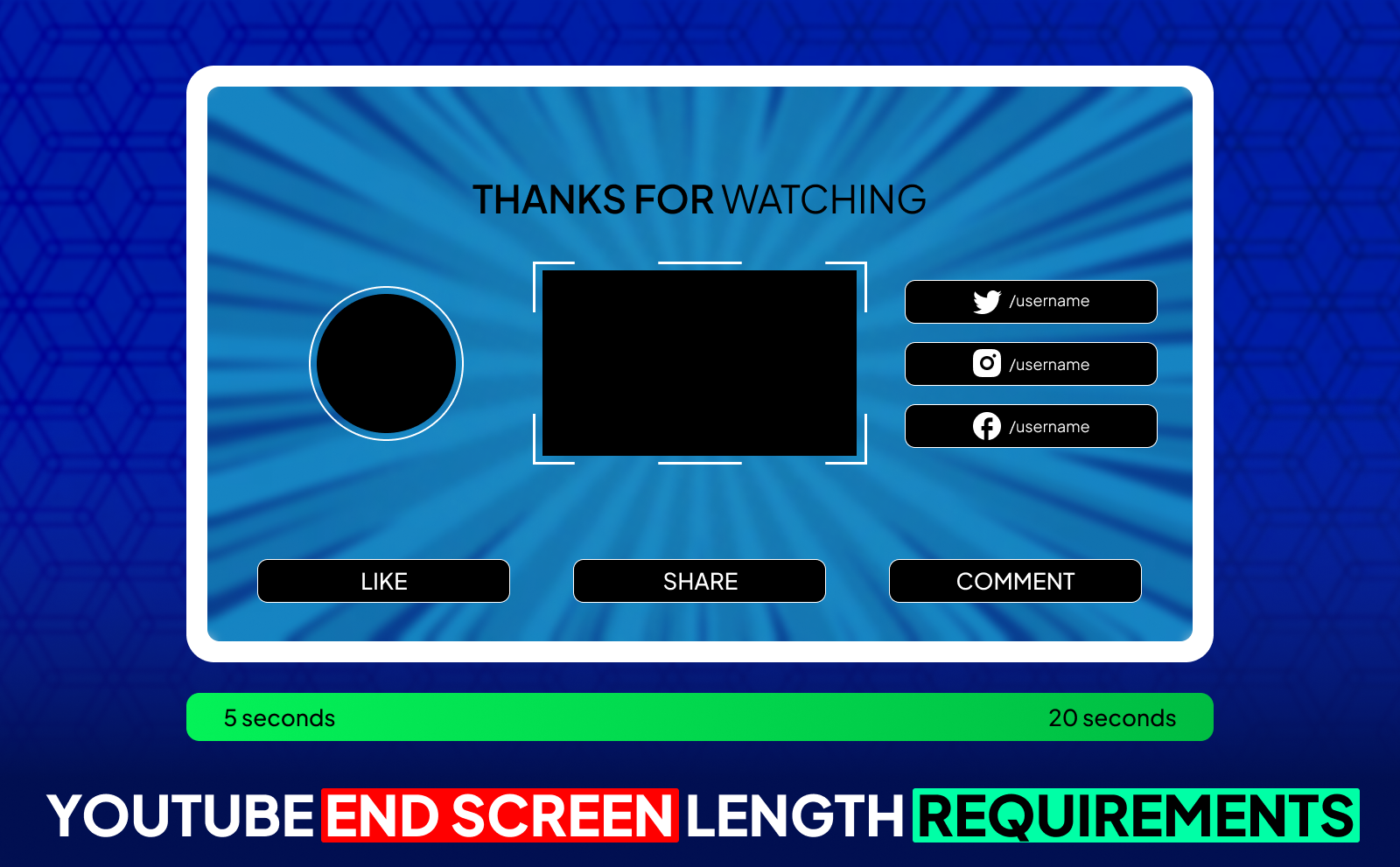 YouTube End Screen Length Requirements