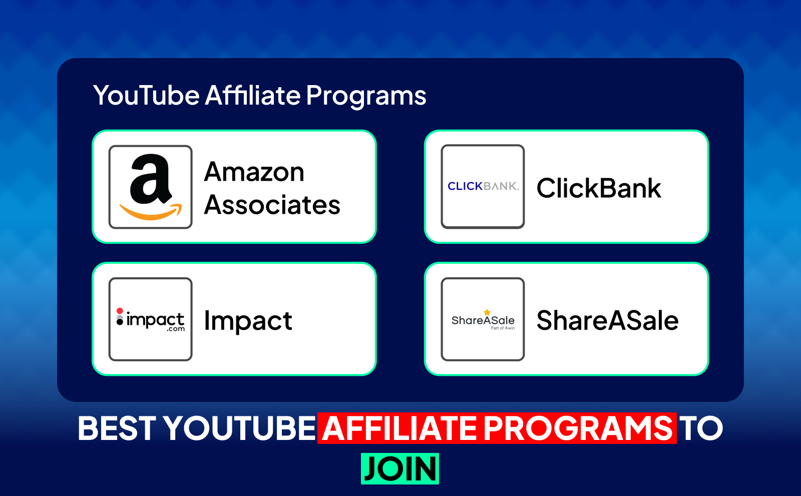 YouTube Affiliate Marketing - Best YouTube Affiliate Programs To Join