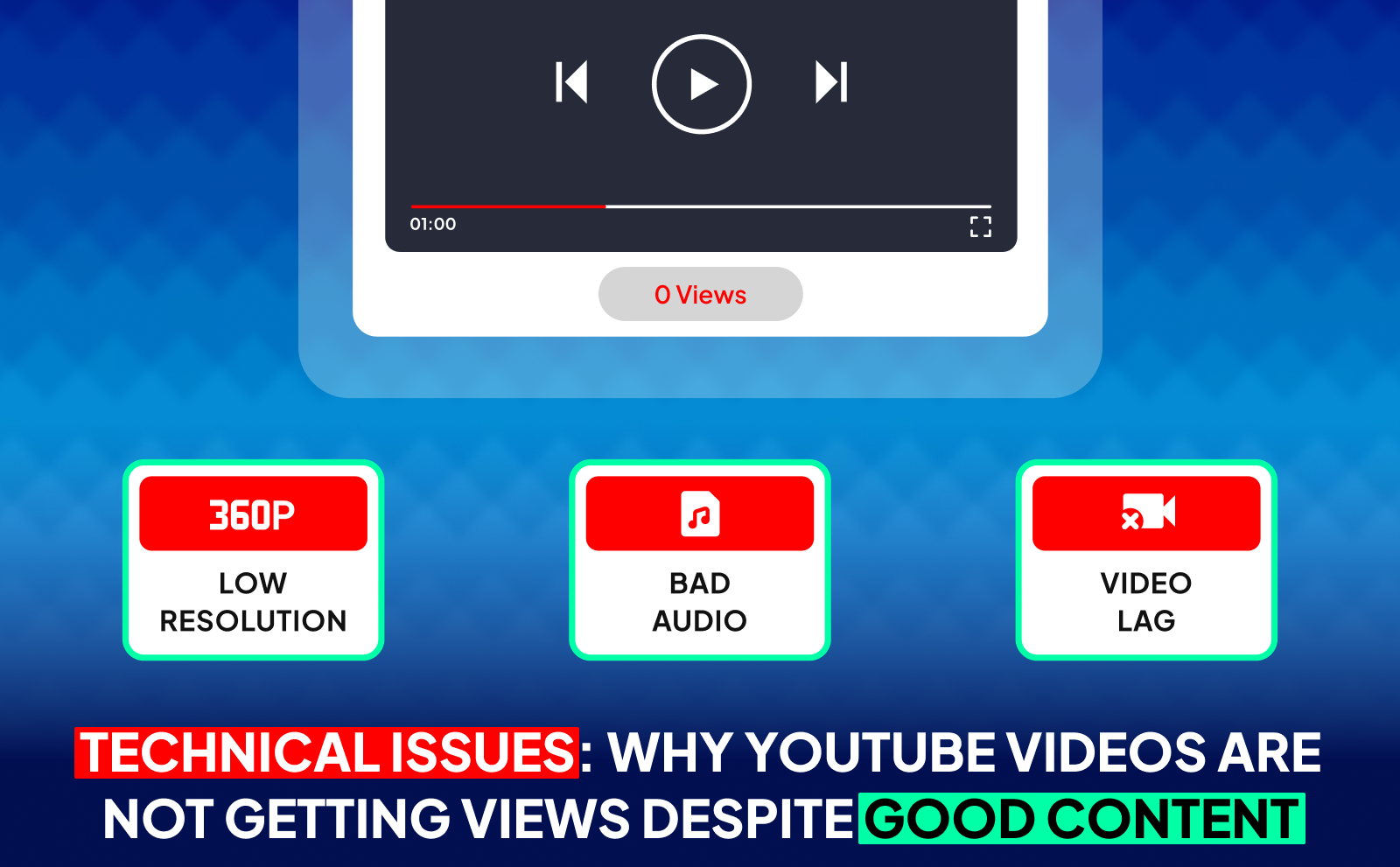 Not Getting Views on YouTube - Technical Issues: Why YouTube Videos Are Not Getting Views Despite Good Content