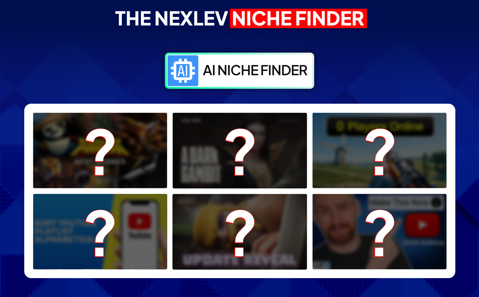 The Nexlev Niche Finder