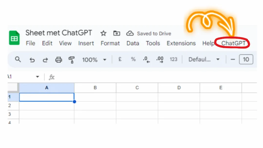 ChatGPT inbouwen in Google Sheets