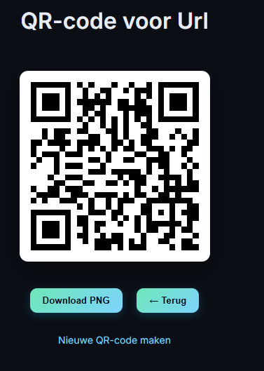 voorbeeld gratis QR code van QR studio.nl