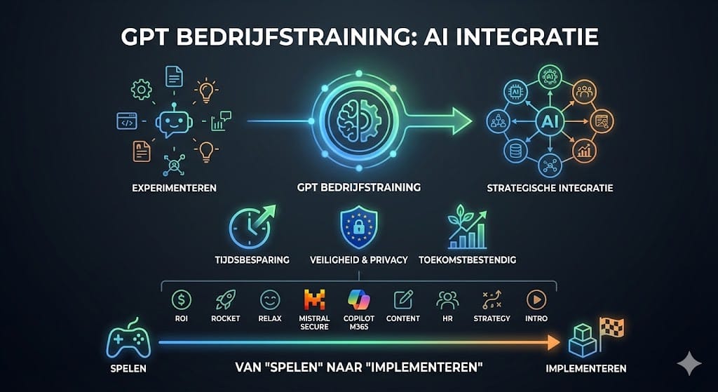 GPT bedrijfstraining informatie en opleidingen infographic