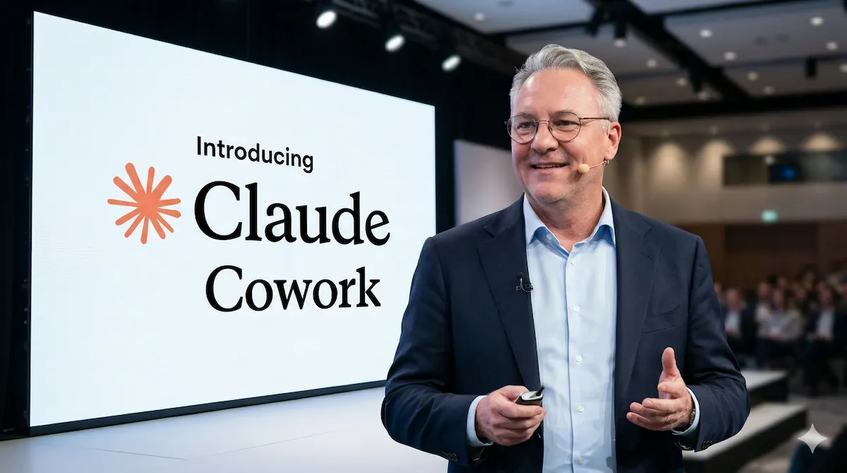 Barry van der Laan MBA presenting AI and Claude cowork presenation