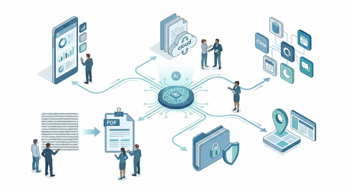 Chatgpt as a hub and functions shown as vectors and symbols
