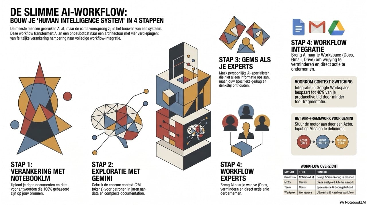 slimme AI workflow - infographic