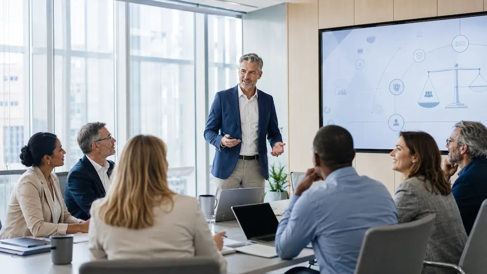 Training Ethisch werken met AI - class of student sitting, teacher standing