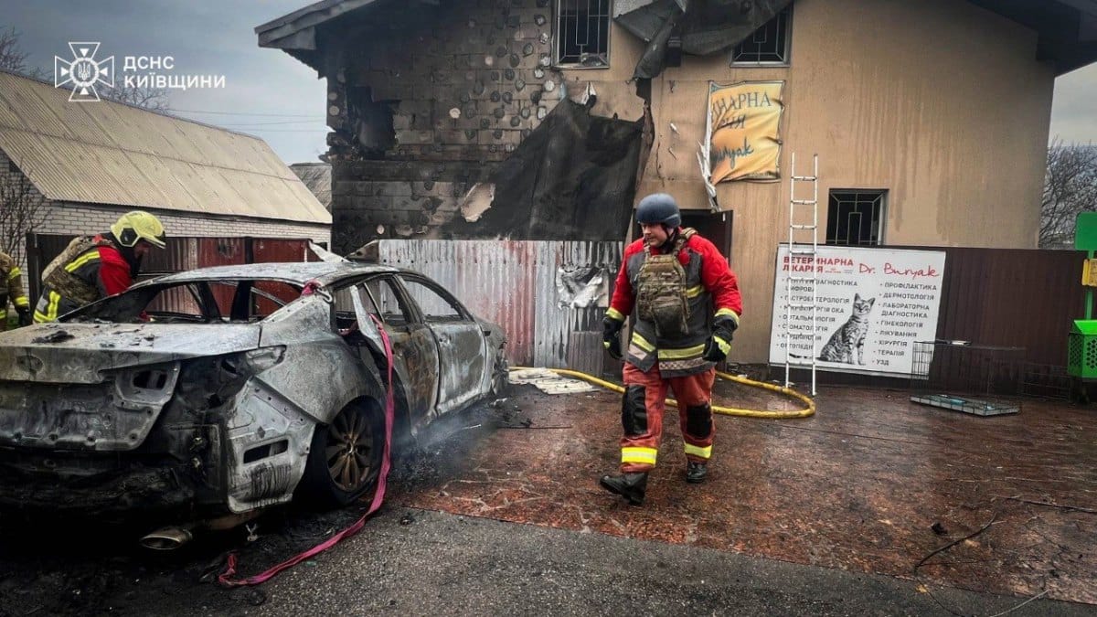 Ein Toter und acht Verletzte bei russischen Angriffen auf Kyjiw-Region – Fast 20 Tiere sterben in zerstörter Tierklinik