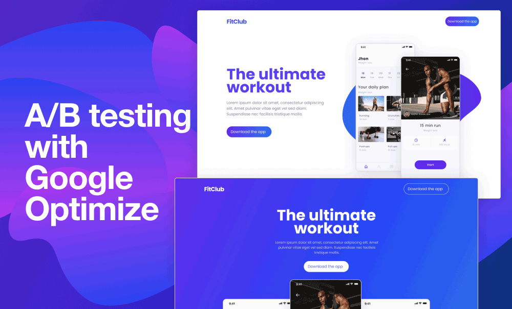 How to A/B test a landing page with Google Optimize
