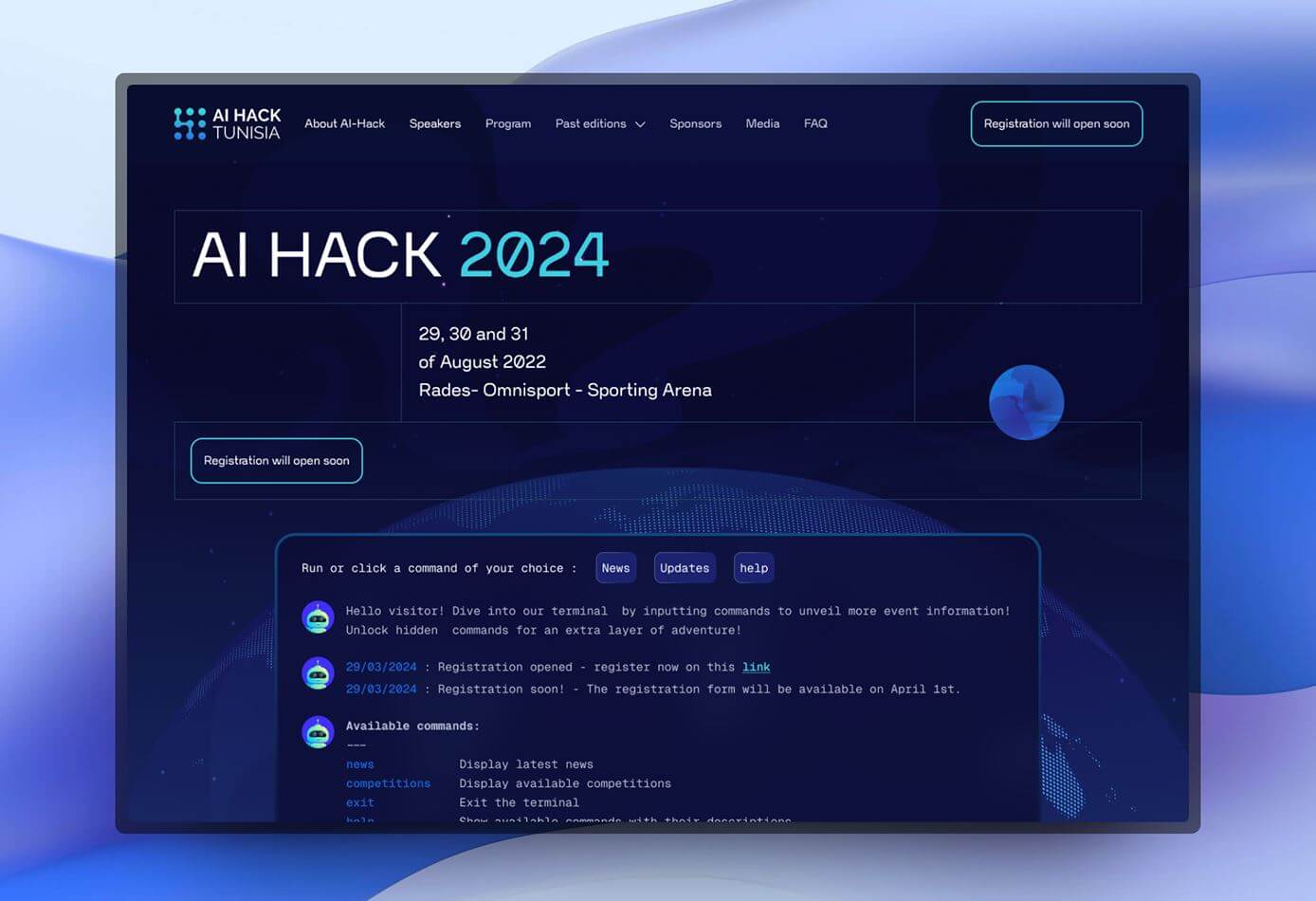 AI Hack - Making a Hackathon Site Memorable Without Getting in the Way