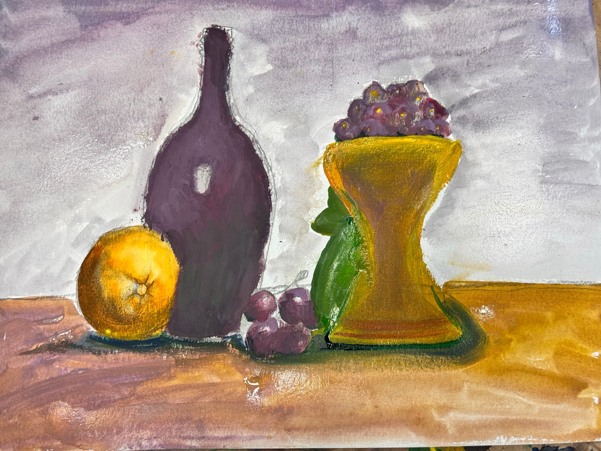 :) drink and fruit :)