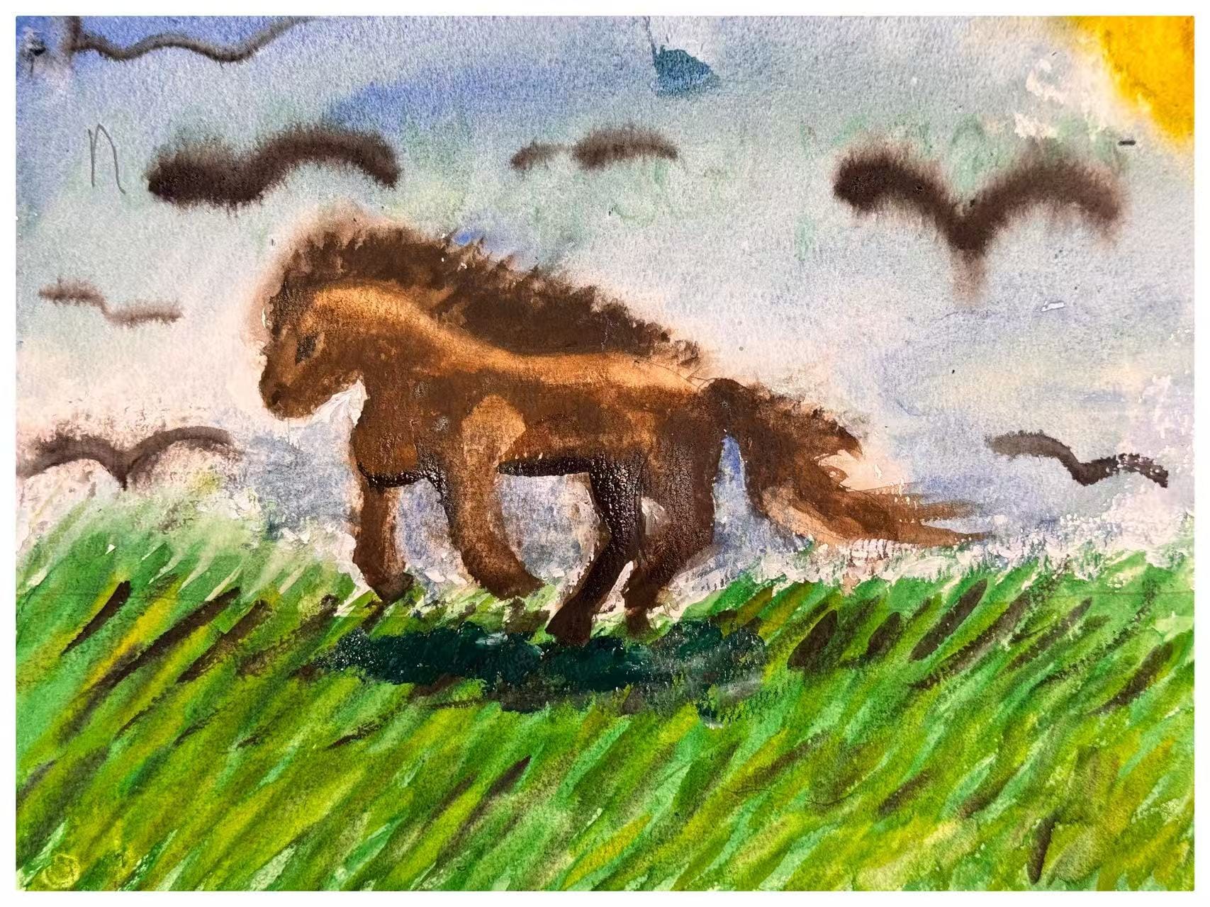 The horse
