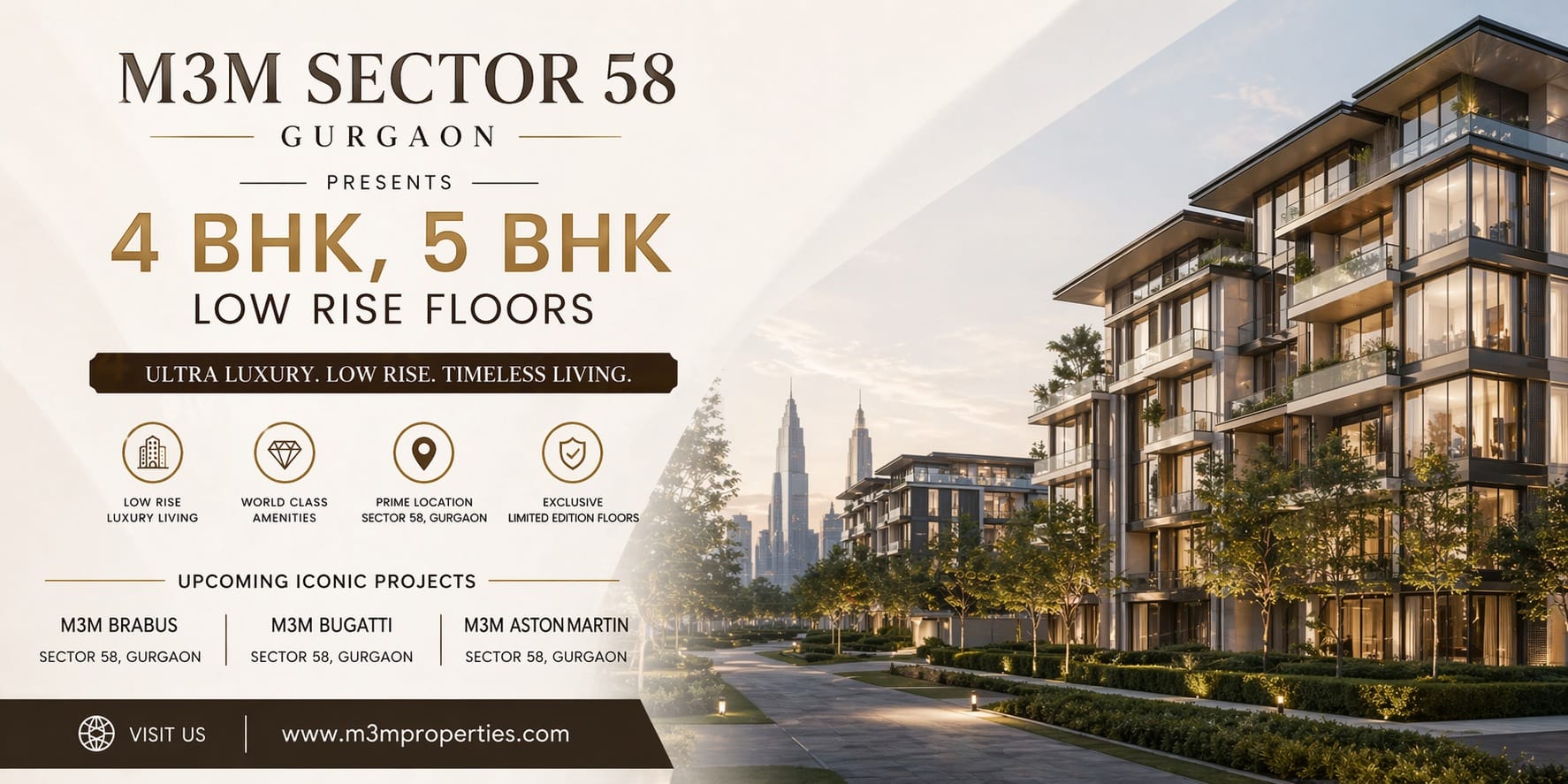 Experience Premium Living at M3M Sector 58 Gurgaon