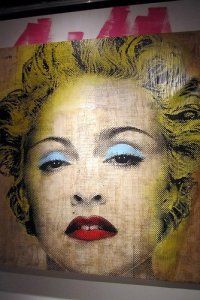 Madonna at the Mr. Brainwash´Icon show. Photo by [Wally Gobetz