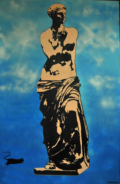 The Death of Macho by Blek Le Rat