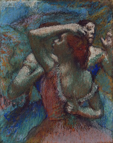 Edgar Degas: Dancers, c. 1899. Pastel on tracing paper laid down on board, 588 x 463 mm. Princeton University Art Museum. Bequest of Henry K. Dick, Class of 1909. Image Bruce M. White