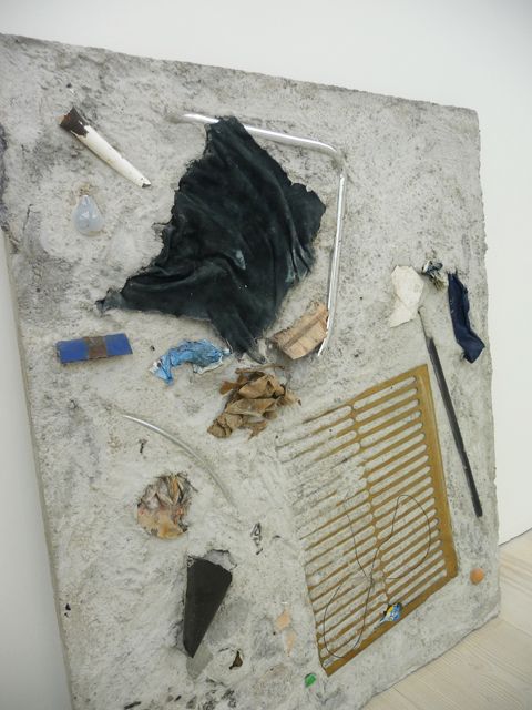 Ida Ekblad. Night Ocean Return Without and Without Hesitate. 2010 Mixed media concrete